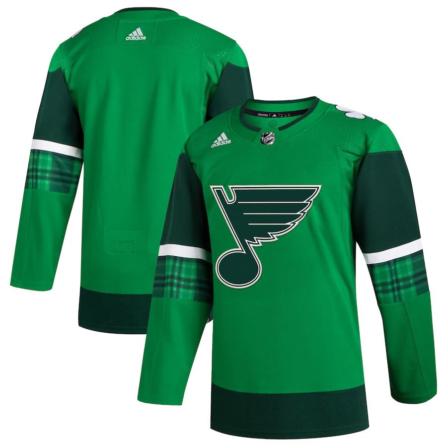 Men St. Louis Blues adidas Kelly Green 2023 St. Patricks Day Primegreen Authentic NHL Jersey->st.louis blues->NHL Jersey